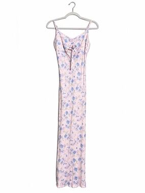 Women's Pink Floral Slip Nightgown